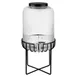APS Germany APS 10451 Beverage Dispenser, 7L Black Metal Glass Bowl, Non‑Insulated - 1/Case 1 image