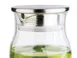 APS Germany APS 10792 - 50.75 Oz Decanter Carafe, 4"Lx5.6"Wx10.3"H, Metal Lid with Strainer - 1/Case 2 image