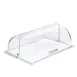 APS Germany APS 11018 Polycarbonate Food Cover, 20"x12"x7" Roll Top Dome, Zinc Handle - 1/Case 1 image