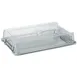 APS Germany APS 11305 Domed Plastic Display Cover GN 1/1 21" x 13" x 3.6" Locks to Tray - 1/Case 1 image