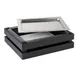 APS Germany APS 11617 - GN 1/2 Food Pan, 12-7/8"L x10-1/2"W x3-3/8"H, Black, Locking - 1/Case 1 image