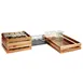 APS Germany APS 11620 Crate, 21.9" L x 13.9" W x 4.3" H, Acacia Wood Caramel, GN 1/1 - Case 2 image