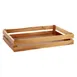 APS Germany APS 11620 Crate, 21.9" L x 13.9" W x 4.3" H, Acacia Wood Caramel, GN 1/1 - Case 1 image