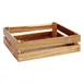APS Germany APS 11621 - Acacia Crate, 13"-7/8 L x 11"-1/2 W x 4"-1/4 H, Caramel, Stackable - 1/Case 1 image