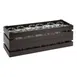 APS Germany APS 11629 Acacia Black Crate, 21.9" L x 7.4" W x 4.3" H, GN 2/4 Compatible - 1/Case 2 image