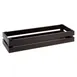 APS Germany APS 11629 Acacia Black Crate, 21.9" L x 7.4" W x 4.3" H, GN 2/4 Compatible - 1/Case 1 image