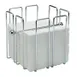 APS Germany APS 11765 - Steel Napkin Holder, 7.5" Cube, Holds 50 Napkins, Bar, - 24/Case 1 image