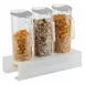 APS Germany APS 11974 - Cereal Bar Set, 3 Pitchers 2L with Flap Lids, 15"x6.75"x16.75" H - 1/Case 1 image