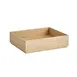 APS Germany APS 14004 - Valo Wood Crate, 12"-3/4 L x 10"⅜ W x 3"⅜ H, Stackable, GN 1/2 Pan, - 6/Case 1 image