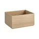 APS Germany APS 14005 - Valo Wood Serving Crate, 12"-3/4 L x 10"⅜ W x 6" 1/2 H Stackable Base, - 4/Case 1 image