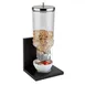 APS Germany APS 14987 Cereal Dispenser, 4 L, 8‑3/8" × 7‑7/8" × 22", SAN Canister, Wood Base - Case 1 image