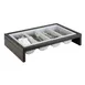 APS Germany APS 14995 - 2-Piece Tray, 4-Section Insert, Wood Base, 22.75" x 14.63" x 4.75" - 1/Case 1 image