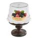 APS Germany APS 15351 Clear Cake Cover, 8" Dia x 4" H Plastic Chrome Knob, Dishwasher Safe - 12/Case 1 image