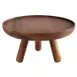 APS Germany APS 15620 Round Acacia Wood Stand, 7‑7/8" Dia x 4‑1/8" H, Brown, Waterproof - 1/Case 1 image