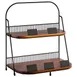 APS Germany APS30339 - 2‑Tier Rectangular Tray Stand, 14" L x 8½" D x 15¾" H, Metal Construction, 11‑Piece Case 1 image