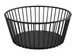 APS Germany APS 30411 - Round Metal Basket 7 1/2" Diameter, Black Finish, Non-Slip Feet - 1/Case 1 image