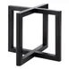 APS Germany APS 33281 Buffet Display Stand, 7-7/8" Square Black Wood, Stackable - 6/Case 1 image