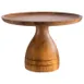APS Germany APS 33293 - Acacia Wood Cake Stand, 9½" Dia x 6⅜" H, Waterproof, Handwash Only - 1/Case 1 image