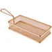 APS Germany APS 40612 Fry Basket - 8-1/2" x 4⅛" Stainless Steel, Gold Finish, Dishwasher Safe - 1/Case 1 image