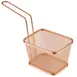 APS Germany 40623 Fry Basket, 5"-1/8 x 4"-1/8 Stainless Steel, Gold Finish, Dishwasher Safe - 1/Case 1 image