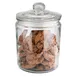 APS Germany APS 82251 Glass Storage Jar, 67.75 oz (2 Qt), 5"5/8" Dia x 8"1/2" H, PE Lid - 6/Case 1 image