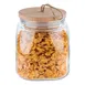 APS Germany APS 82256 Glass Jar, 67.75 oz (2 Qt), 5.625" Dia x 6.75" H, Lid with Gasket - 6/Case 1 image
