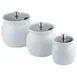 APS Germany APS 83311 - White Porcelain Dressing Pot, 27-1/8 oz, 5"x6-1/8", Lid Notch - 12/Case 1 image