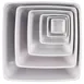 APS Germany APS 84425 - Square White Melamine Bowl, 12"×12"×5.6", 8 Quart Dishwasher Safe - 4/Case 1 image