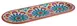 APS Germany APS 84686 - Arabesque Oval Melamine Platter 15" x 6-1/8" x 7/8", Terracotta Design - 12/Case 1 image