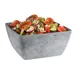 APS Germany APS 84831 - Square Melamine Bowl, 4 Qt (128 oz) 9.9" W x 4.8" H, Concrete, - 4/Case 1 image