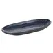APS Germany APS 85055 - Oval Platter 11" x 5-3/8" x 1-1/2" Grey/Blue Melamine Dishwasher Safe - 6/Case 1 image