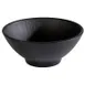 APS Germany APS 85069 - 16 oz Ramen Bowl, 6.375" Dia x 2.5" H, Black Melamine, Stackable - 6/Case 1 image