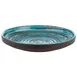 APS Germany APS 85202 - 7" Round Melamine Plate, Blue Spiral, High Rim, Dishwasher Safe - 1/Case 1 image