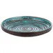 APS Germany APS 85203 Cancun Plate – 9" Melamine Plate, Brown/Blue Spiral, Stackable - 6/Case 1 image