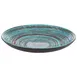 APS Germany APS 85204 - 10" Coupe Plate, 27 oz Melamine, Blue Spiral, Scratch‑Proof, Safe - 6/Case 1 image