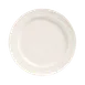 Libbey BO-1113 - 6.25" Round Plate, Bright White Porcelain, Medium Rim, Embossed - 36/Case 1 image