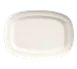 Libbey BW-1124 Oblong China Plate, 12" x 8½" Bright White Porcelain, Basics Collection - 12/Case 1 image