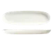 Libbey BW-6711 China Tray – 14" x 4¼" Oblong Porcelain Bright White, Chef’s Selection II - 12/Case 1 image