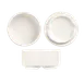 Libbey BW-6714 Monorail Bowl, 2.5 oz., 2-3/4" dia x 1-3/8" H, Oval Porcelain Bright White - 36/Case 1 image