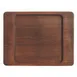Libbey CIS-16TR Trivet – 7" Square Wood, Brown, 7-7/8" L x 6-1/8" W x 1/2" H - 12/Case 1 image