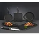 Libbey CIS-19 Cast Iron Sizzle Platter, 11" x 6¼" Tray, 1½" Surface, Black Finish - 6/Case 2 image