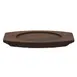 Libbey CIS-27TR Trivet - Oval Wood, Brown, 7" x 4-3/8" x 1/2", Food Safe, Hand Wash Only - 12/Case 2 image