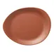 Libbey DRI-15-CME Plastic Serving Platter, 14" Oval Melamine, Red Finish, Dishwasher Safe - 6/Case 1 image