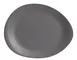 Libbey DRI-15-GME - Oval Melamine Platter, 14" x 11¼" Granite Gray, Dishwasher Safe, - 6/Case 1 image