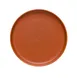 Libbey DRI-19-C - 9" Round Coupe Rim China Plate, Porcelain, Satin Matte Finish, Clay - 12/Case 1 image