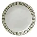 Libbey DULCET-1G - 10.625" Stoneware Plate Gray with Lines Dots Dishwasher & Microwave Safe - 12/Case 1 image
