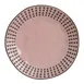 Libbey DULCET-2P - 8.625" Round Pink Stoneware Salad Plate, Dishwasher and Microwave Safe - 12/Case 1 image
