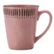 Libbey DULCET-6P China Mug, 13 oz Pink Stoneware with Handle, Dishwasher & Microwave Safe - 12/Case 1 image