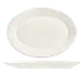 Libbey FH-508 Platter, 12½" x 9" x 1" Cream White Porcelain, Wide Rim, Scratch‑Resistant - 12/Case 1 image