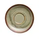 Libbey HEDON-7S Saucer - 5-5/8" Dia x 7/8" H Porcelain Hedonite Sage Microwave Safe - 12/Case 1 image